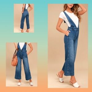 EUC Free People A-Line Overalls
